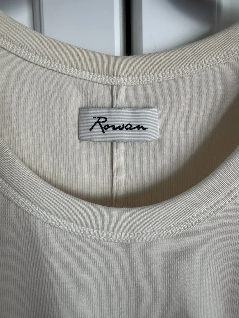 Rowan Cream Ribbed Tank Bodysuit never worn. Size M - Picture 2 of 4